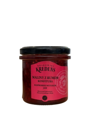 Maliny z rumem - konfitura rzemieślnicza 