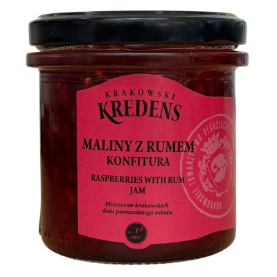 Maliny z rumem - konfitura rzemieślnicza 