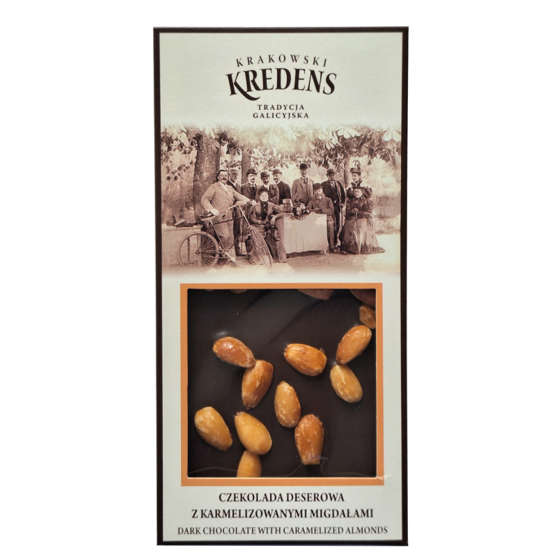 Czekolada z migdalami prażonymi krakowski kredens 90g